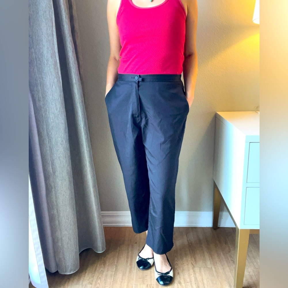Black Dress Pants w/elastic Waist